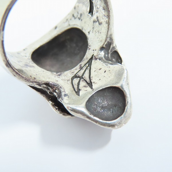 実際に弊社で買取させて頂いたCRAZY PIG/クレイジーピッグ トライバルスカルリング  21-22号の画像 6枚目