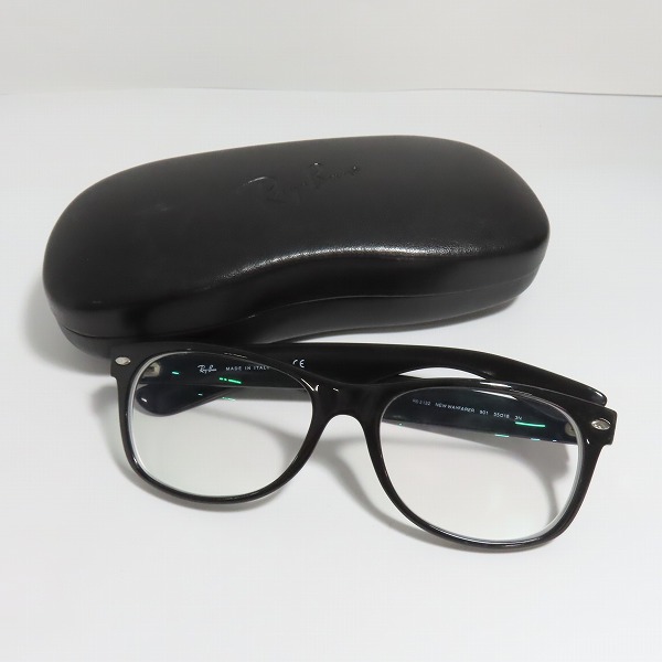 実際に弊社で買取させて頂いたRay-Ban/レイバン NEW WAYFARER/ニューウェイファーラー メガネフレーム/アイウェア RB2132 901の画像 8枚目
