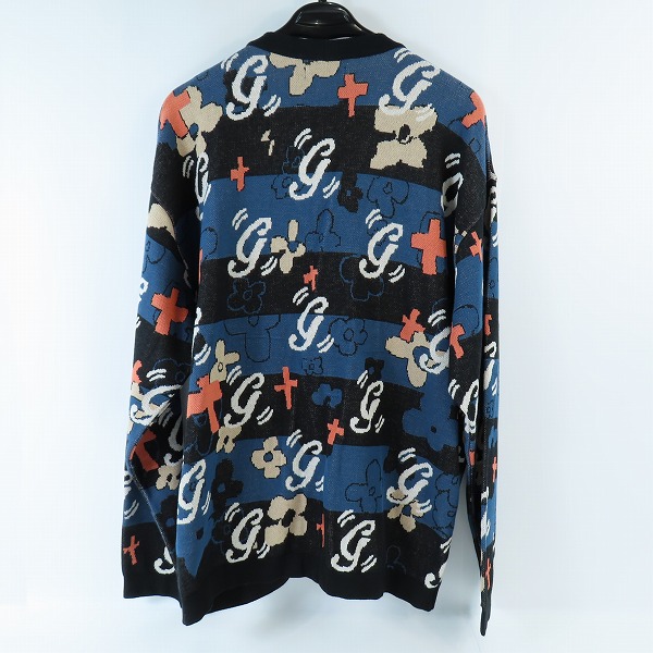 実際に弊社で買取させて頂いたglamb/グラム Initial Border Cardigan/イニシャルボーダーカーディガン GB0124/KNT03/Mの画像 1枚目