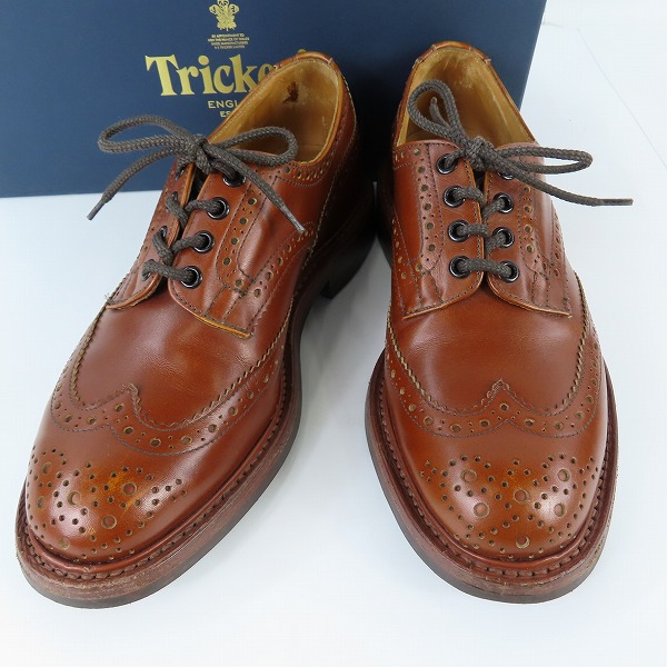 実際に弊社で買取させて頂いたTRICKER'S/トリッカーズ ウイングチップ レザー ドレスシューズ/ビジネスシューズ M5633 /7.5