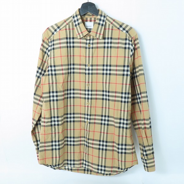 実際に弊社で買取させて頂いたBURBERRY/バーバリー チェックシャツ THTHAGAR129SAM 8020863/M