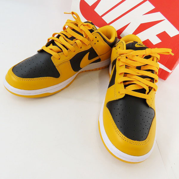 実際に弊社で買取させて頂いたNIKE/ナイキ DUNK LOW RETRO/ダンクロー レトロ チャンピオンシップ ゴールデンロッド DD1391-004/28.5