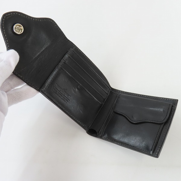 実際に弊社で買取させて頂いたFUNNY/ファニー CAVALRY BILL FOLD/キャバルリービルフォード レザー ウォレット/財布の画像 3枚目