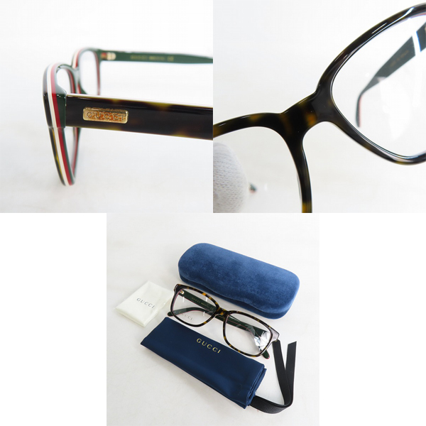 実際に弊社で買取させて頂いたGUCCI/グッチ メガネフレーム アイウェア GG0272O-006の画像 9枚目