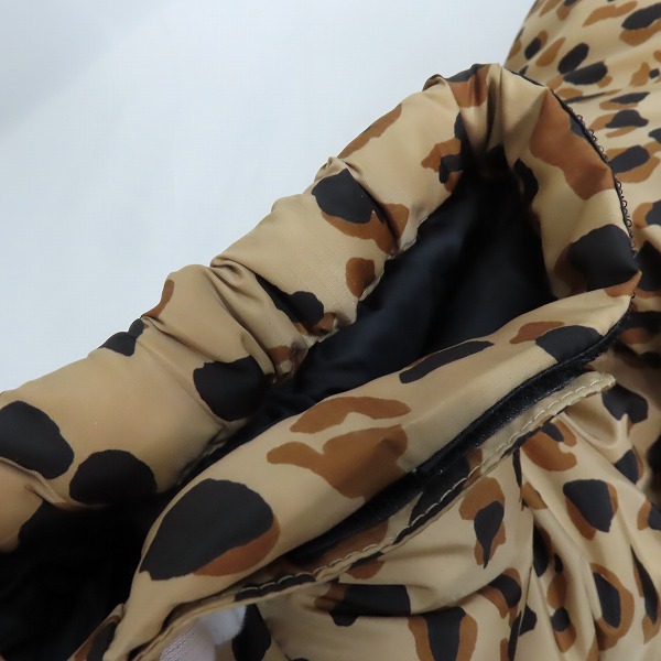 実際に弊社で買取させて頂いたWACKO MARIA × NANGA/ナンガ×ワコマリア 23AW レオパードダウンジャケット/XXLの画像 8枚目