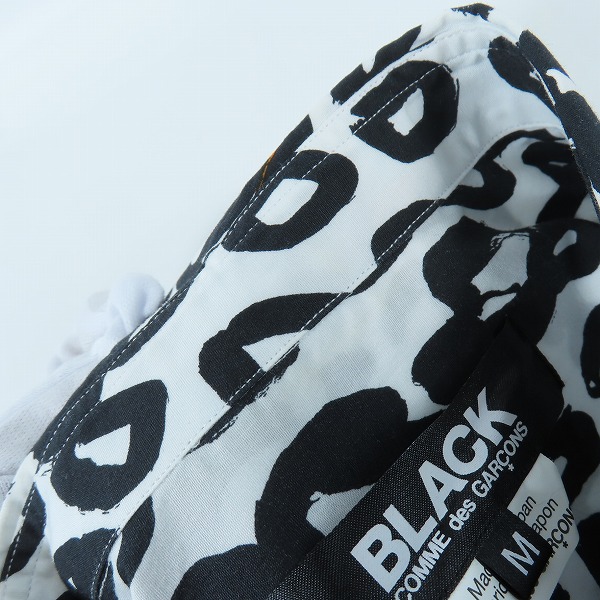 実際に弊社で買取させて頂いたBLACK COMME des GARCONS/ブラックコムデギャルソン AD2020 インサイドアウト 長袖シャツ 1G-B023/Mの画像 4枚目