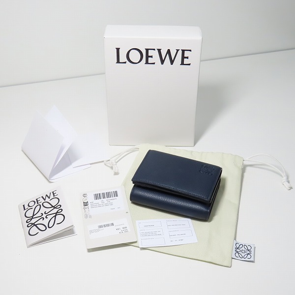 実際に弊社で買取させて頂いたLOEWE/ロエベ トライフォールド ウォレット/三つ折り財布 C660TR2X04の画像 8枚目