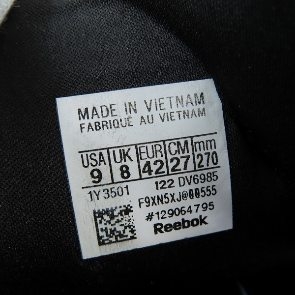 実際に弊社で買取させて頂いたReebok/リーボック INSTAPUMP FURY OG インスタ ポンプフューリー シューズ スニーカー DV6985/27の画像 5枚目