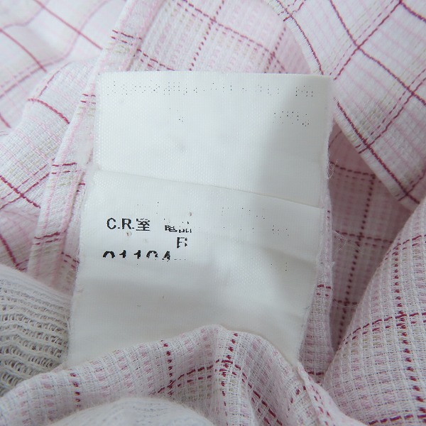 実際に弊社で買取させて頂いたBURBERRY LONDON/バーバリーロンドン 胸刺繍 チェック柄 長袖ボタンシャツ/Mの画像 5枚目