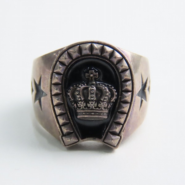 実際に弊社で買取させて頂いたJustinDavis/ジャスティンデイビス LUCKY STAR CROWNリング/16.5-17.5号の画像 1枚目