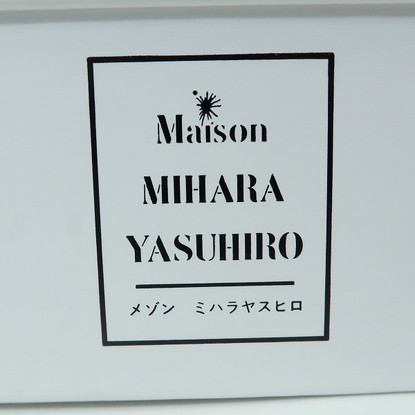 実際に弊社で買取させて頂いたMIHARA YASUHIRO/メゾンミハラヤスヒロ HANK LOW/ハンク ロー レザー スニーカー A05FW704/44の画像 8枚目
