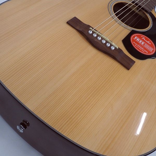 実際に弊社で買取させて頂いた★【美品】Fender/フェンダー  CD-60SCE/NAT Dreadnought エレアコ/アコースティックギター/アコギ ギグケース付の画像 6枚目
