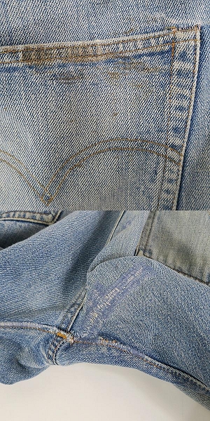 実際に弊社で買取させて頂いたLEVI'S/リーバイス ヴィンテージ 501 66前期 ボタン裏刻印6 スモールe  ボタンフライ デニムパンツ /36の画像 9枚目