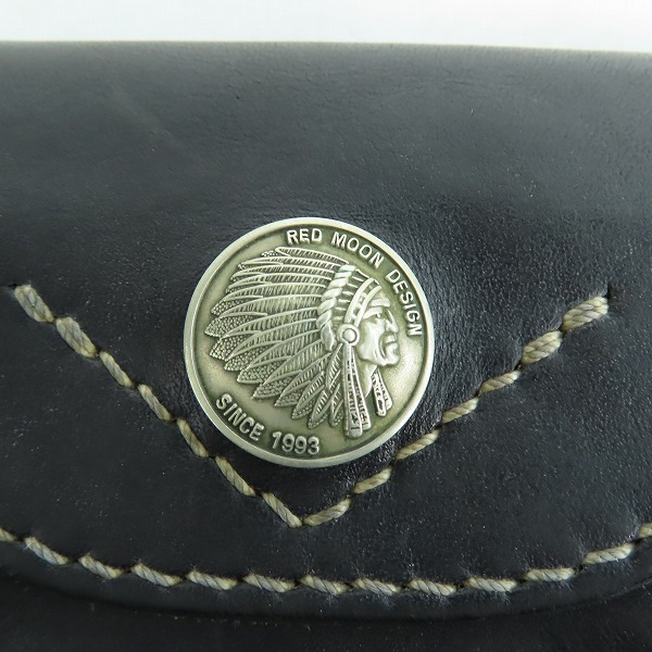 実際に弊社で買取させて頂いたRED MOON/レッドムーン レザー コインケースの画像 4枚目