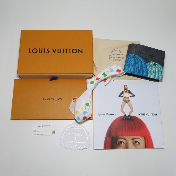 実際に弊社で買取させて頂いたLOUIS VUITTON/ルイヴィトン×草間彌生 ポルトフォイユ・マルコ 二つ折り財布/ウォレット M82101の画像 7枚目