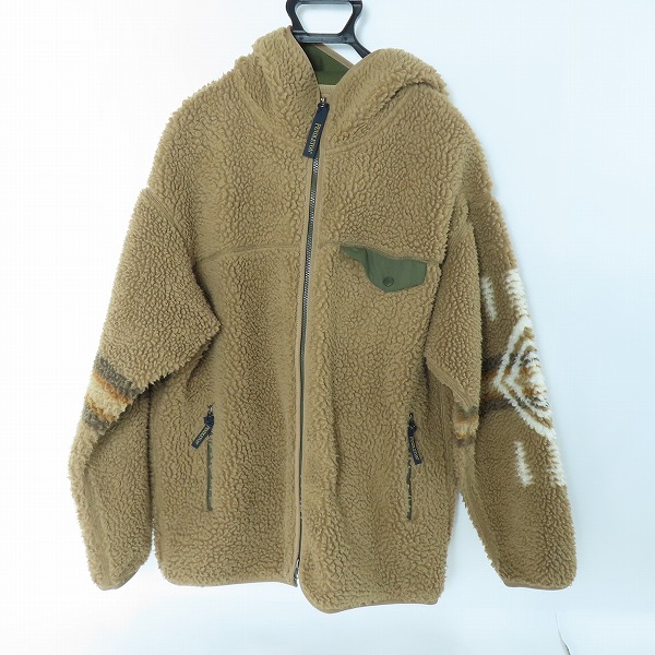 実際に弊社で買取させて頂いたPENDLETON/ペンドルトン フーディ ボア フリースジャケット ブラウン L