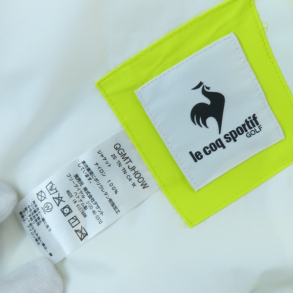 実際に弊社で買取させて頂いた【未使用】le coq sportif GOLF/ルコック スポルティフ ゴルフ 着脱式ストレッチ レインウェア 上下セット/LLの画像 5枚目