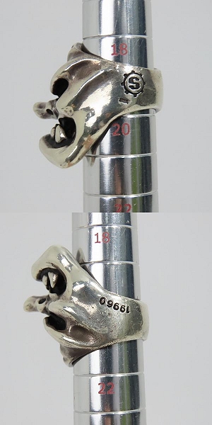 実際に弊社で買取させて頂いた【ギャラ付】STARLINGEAR/スターリンギア　パンチャーカラス天狗リング/19-21号の画像 7枚目