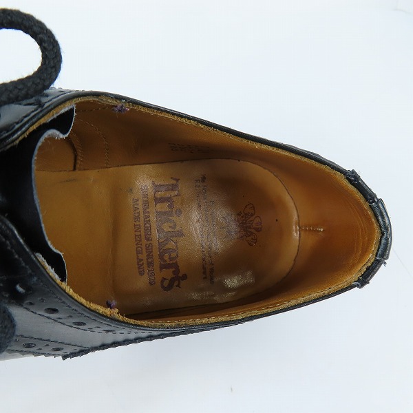 実際に弊社で買取させて頂いたTricker's/トリッカーズ BOURTON/バートン ウイングチップ シューズ S633/7の画像 4枚目