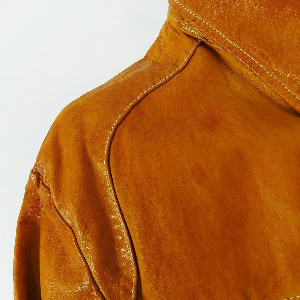 実際に弊社で買取させて頂いたKyoji Maruyama/キョウジマルヤマ カウレザー ジャケット/3の画像 6枚目