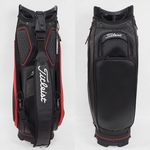 Titleist キャディバッグ ブラック/レッド TB9SF9 タイトリスト ゴルフ ツアー キャディバッグ TB9SF9 Titleist