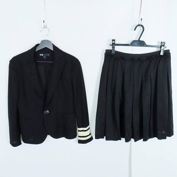 実際に弊社で買取させて頂いたY-3/ワイスリー Yohji Yamamoto×adidas/ヨウジヤマモト×アディダス レディース ジャケット/スカート 2点セット