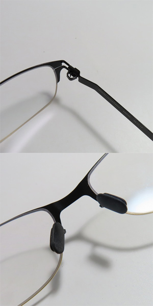 実際に弊社で買取させて頂いたMYKITA/マイキータ KAZUO GOLD/JETBLACK メガネフレーム の画像 3枚目