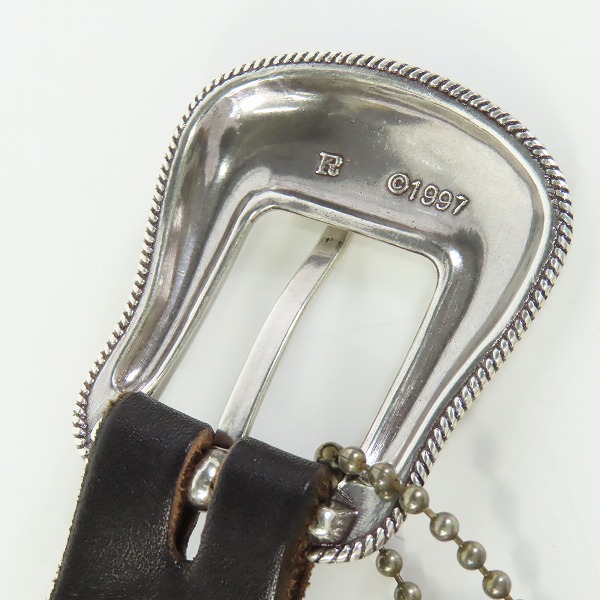 実際に弊社で買取させて頂いたHTC/エイチティーシー Western Round Studs/ウェスタンラウンドスタッズベルト 32の画像 2枚目