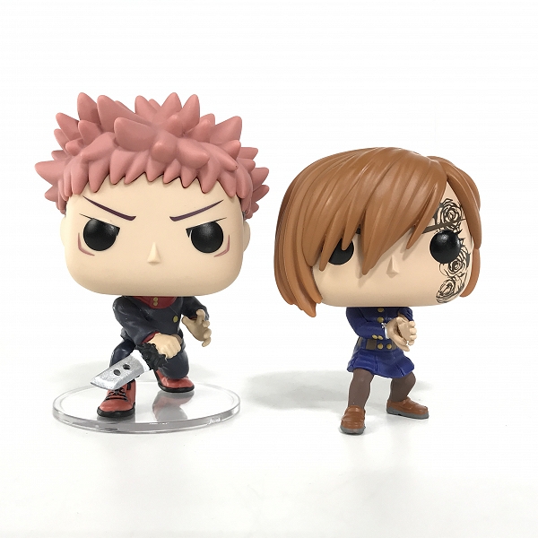 実際に弊社で買取させて頂いたFunko/ファンコ Pop/ポップ 呪術廻戦 虎杖悠仁/釘崎野薔薇 フィギュア 2点セットの画像 1枚目