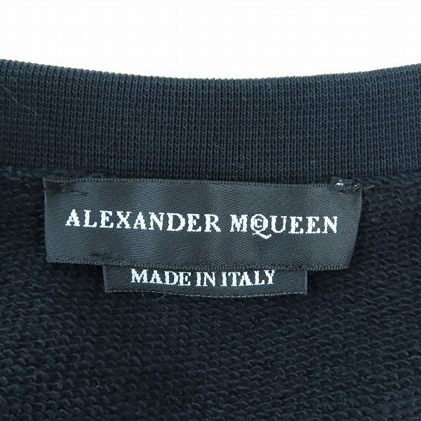 実際に弊社で買取させて頂いた【JPタグ】ALEXANDER McQUEEN/アレキサンダーマックイーン 切り替え ロゴワッペン クルーネックトレーナー/Sの画像 2枚目