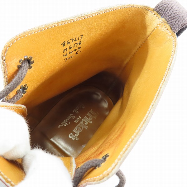 実際に弊社で買取させて頂いたTrickers × Paul smith/トリッカーズ×ポールスミス メダリオン レースアップ カントリーブーツ M6178/7.5の画像 4枚目