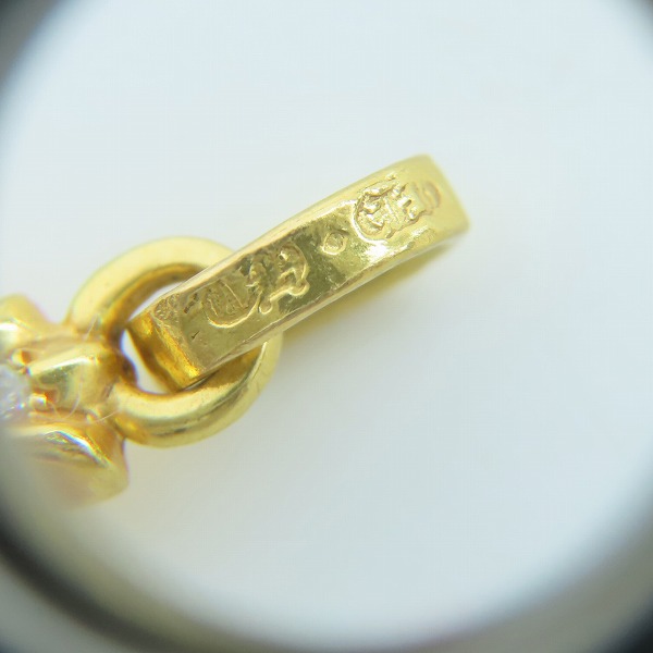 実際に弊社で買取させて頂いた【インボイス原本】CHROME HEARTS/クロムハーツ 22K BABY FAT/ベビーファットクロス チャーム ｗ/パヴェダイヤの画像 7枚目
