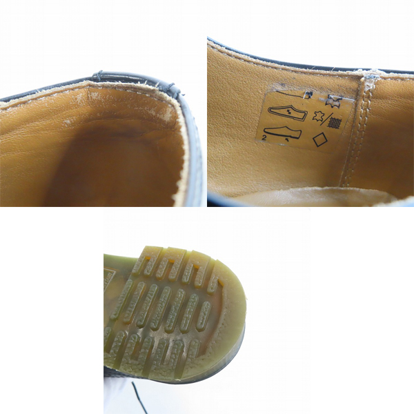 実際に弊社で買取させて頂いたDr.Martens/ドクターマーチン 3989 ウィングチップ レザーシューズ/黒 UK4の画像 7枚目