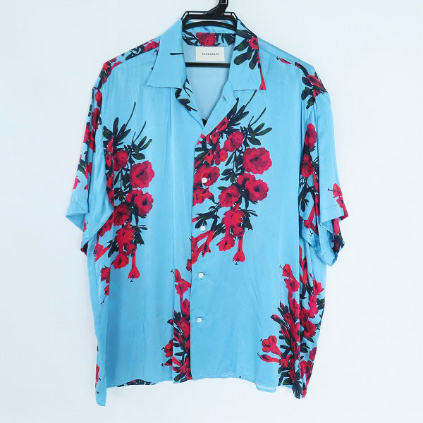実際に弊社で買取させて頂いたMARKAWARE/マーカウエア 19SS OPEN COLLAR SHIRTS S/S オープンカラーシャツ A19A-21SH02B/1