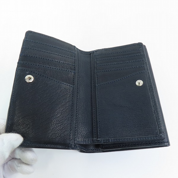 実際に弊社で買取させて頂いたCORBO/コルボ GOAT/ゴート 縦型折財布/ウォレット コインケース付 1LJ-1306の画像 3枚目