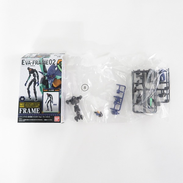 実際に弊社で買取させて頂いた【未組立】BANDAI/バンダイ エヴァンゲリオン 初号機(ナイトカラーVer.)/第13号機 フレームセット/オプションセットB 3点セットの画像 2枚目