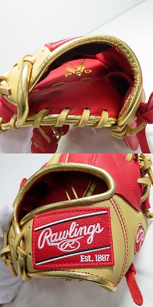 実際に弊社で買取させて頂いたRawlings/ローリングス HYPER TECH COLOR SYNC 軟式/内野手/右投げ用 グローブ GR4HTCN62の画像 4枚目