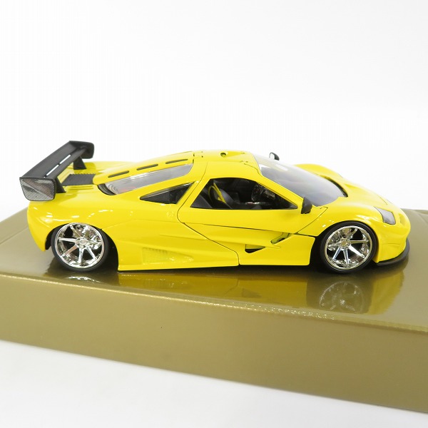 実際に弊社で買取させて頂いたGUILOY/ギロイ G.GOLD 1/18 Mclaren F1 Prototype LM/マクラーレン F1 プロトタイプ LM イエロー/ミニカーの画像 4枚目