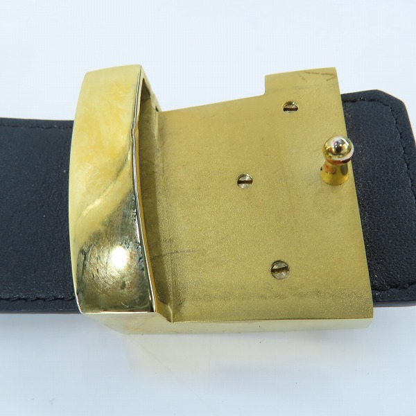 実際に弊社で買取させて頂いたLOUIS VUITTON/ルイヴィトン サンチュール イニシヤル リバーシブル ベルト M9821/AC1125 95/38の画像 4枚目