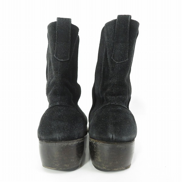実際に弊社で買取させて頂いたSHELLAC/シェラック サイドゴア スエードレザー ブーツ 41.5の画像 1枚目