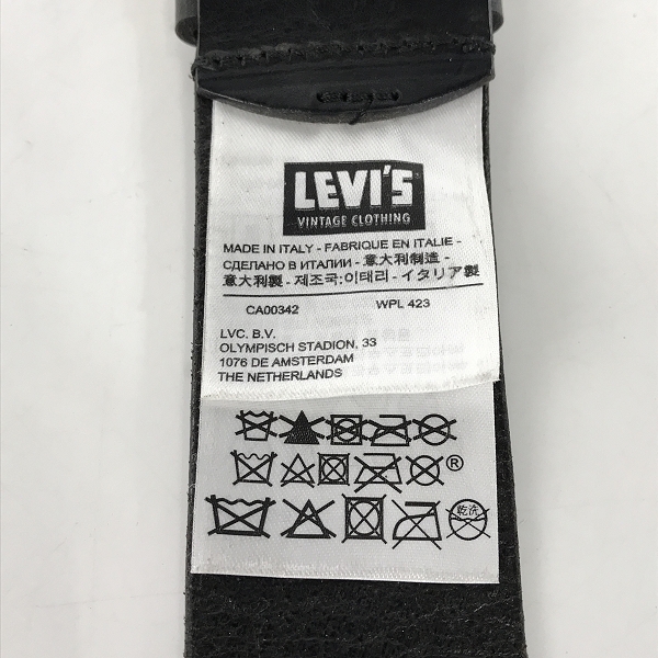 実際に弊社で買取させて頂いたLEVIS VINTAGE CLOTHING/LVC/リーバイスビンテージ クロージング レザーベルト 85/Sの画像 3枚目