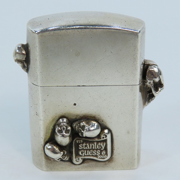 実際に弊社で買取させて頂いたSTANLEY GUESS/スタンリーゲス スカルヒンジ/スモールスカル マルチシェル インレイ オイルライターの画像 1枚目
