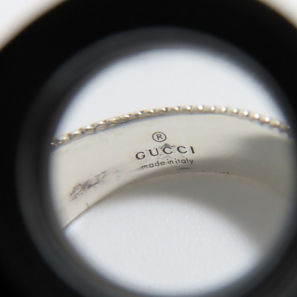 実際に弊社で買取させて頂いたGUCCI/グッチ インターロッキング Gリング/指輪/22-22.5号の画像 6枚目