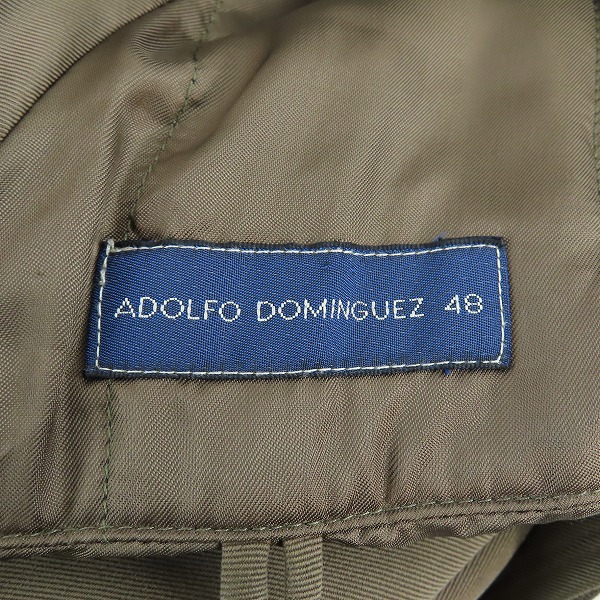 実際に弊社で買取させて頂いたADOLFO DOMINGUEZ/アドルフォドミンゲス ロングコート/48の画像 4枚目