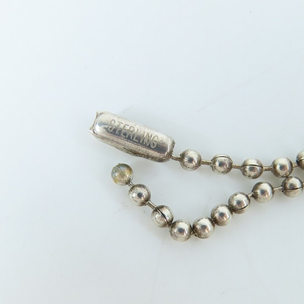 実際に弊社で買取させて頂いたCHROME HEARTS/クロムハーツ フレームド ハートチャーム ボールチェーン付き ネックレスの画像 4枚目