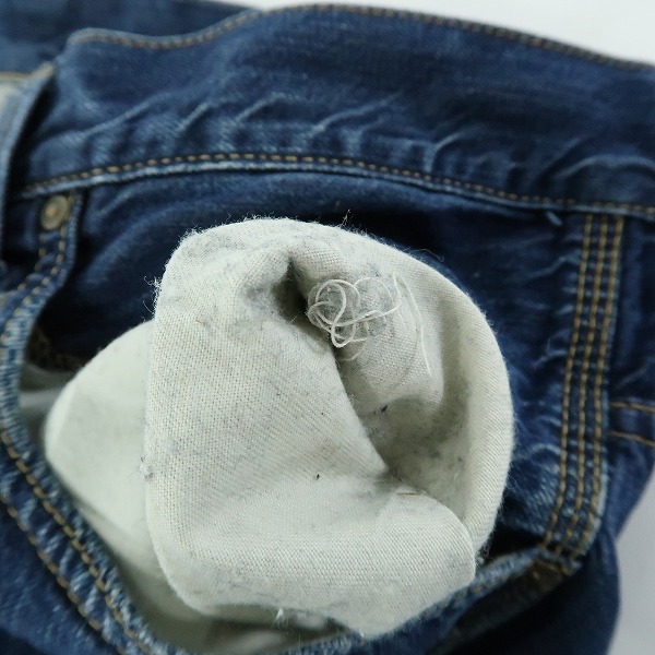 実際に弊社で買取させて頂いたCarhartt/カーハート RETRO PANT/レトロパンツ インディゴ デニム ジーンズ/32の画像 6枚目