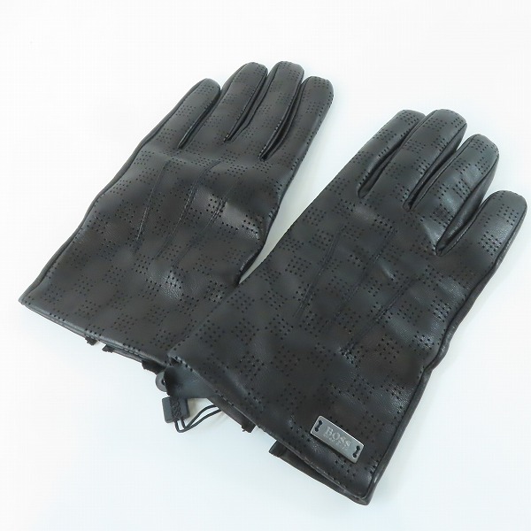 実際に弊社で買取させて頂いた【未使用】HUGO BOSS/ヒューゴボス ラム レザー 手袋