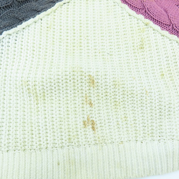 実際に弊社で買取させて頂いたLAD MUSICIAN/ラッドミュージシャン MIX CABLE LOW GAUGE KNIT セーター 2118-001/44の画像 5枚目