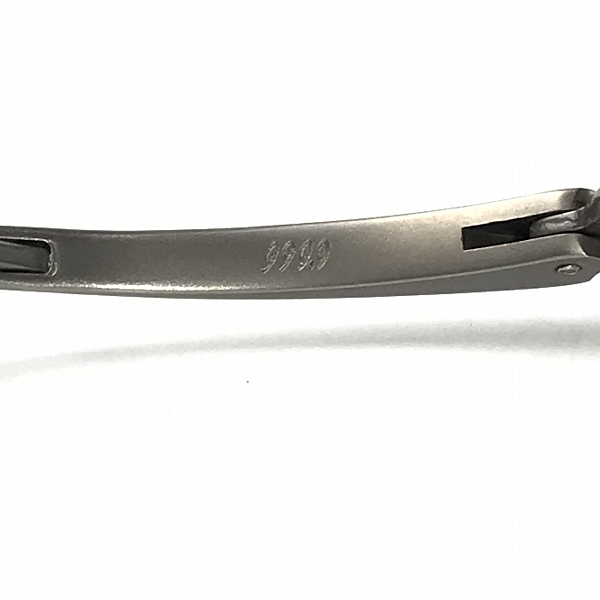 実際に弊社で買取させて頂いた999.9/フォーナインズ チタン 度入り 眼鏡/メガネフレーム/サングラス/アイウェア S-531Tの画像 6枚目