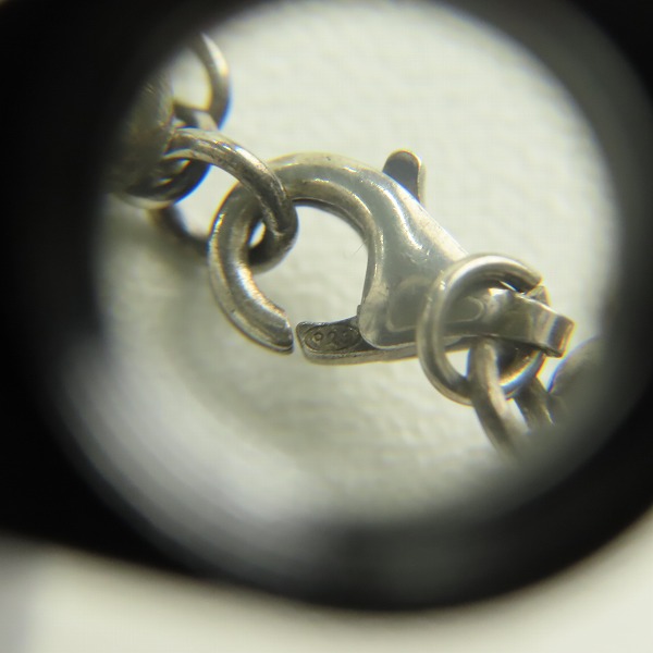 実際に弊社で買取させて頂いたLord Camelot/ロードキャメロット ロイヤルシルバー ブラックスピネル ハート/シールド ネックレスの画像 6枚目